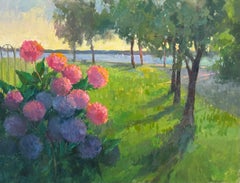 Three Sails, Contemporary Seascape Oil Painting by Millie Gosch