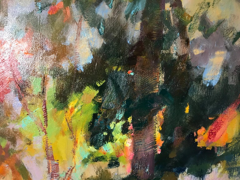 Millie Gosch - Through the Trees, Millie Gosch Framed Impressionist ...