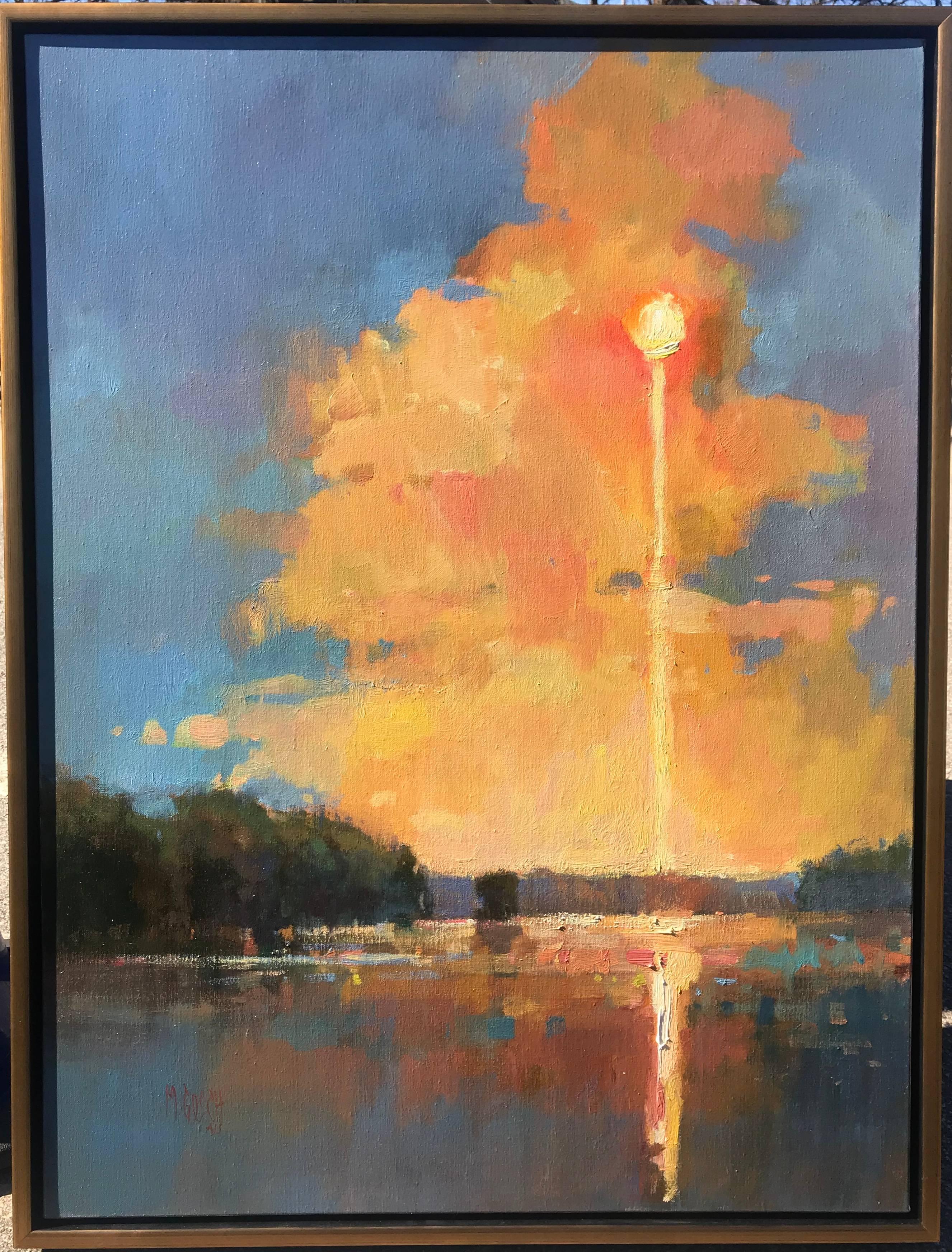 'Water Dance' Large Framed Impressionist Landscape Painting 5