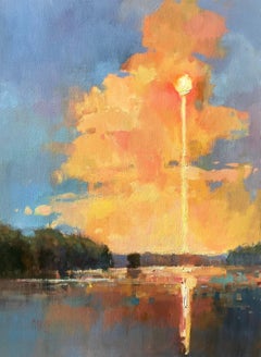 'Water Dance' Large Framed Impressionist Landscape Painting