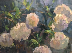Susurros de primavera de Millie Gosch, Cuadro al óleo de flores enmarcado