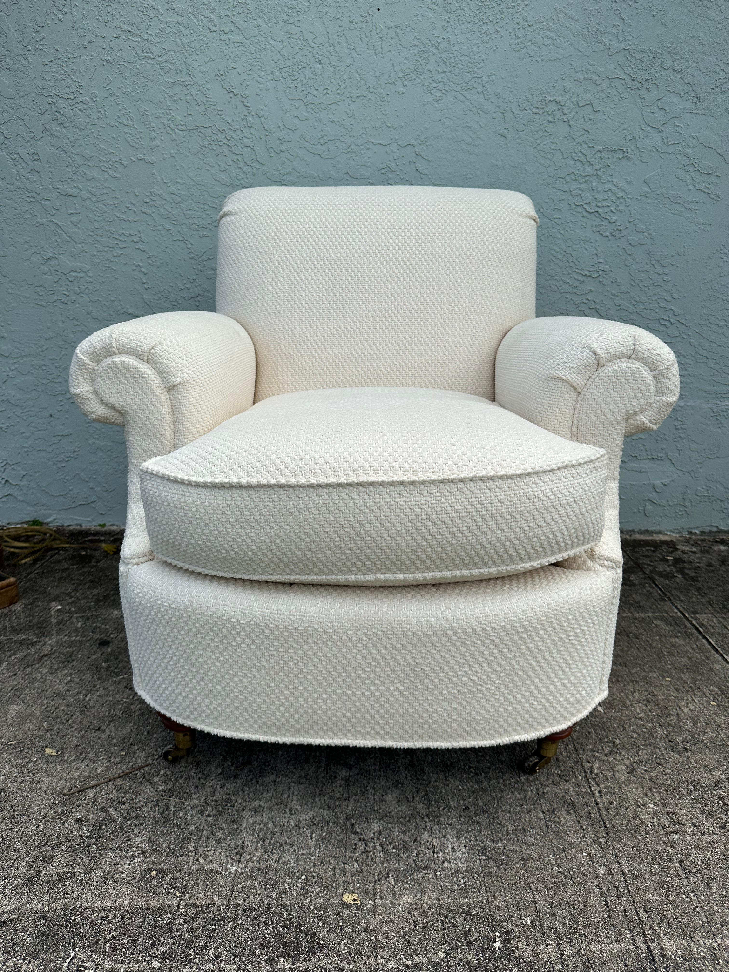 Milling Road Baker Furniture English Chair and Ottoman, set of 2 For Sale 3