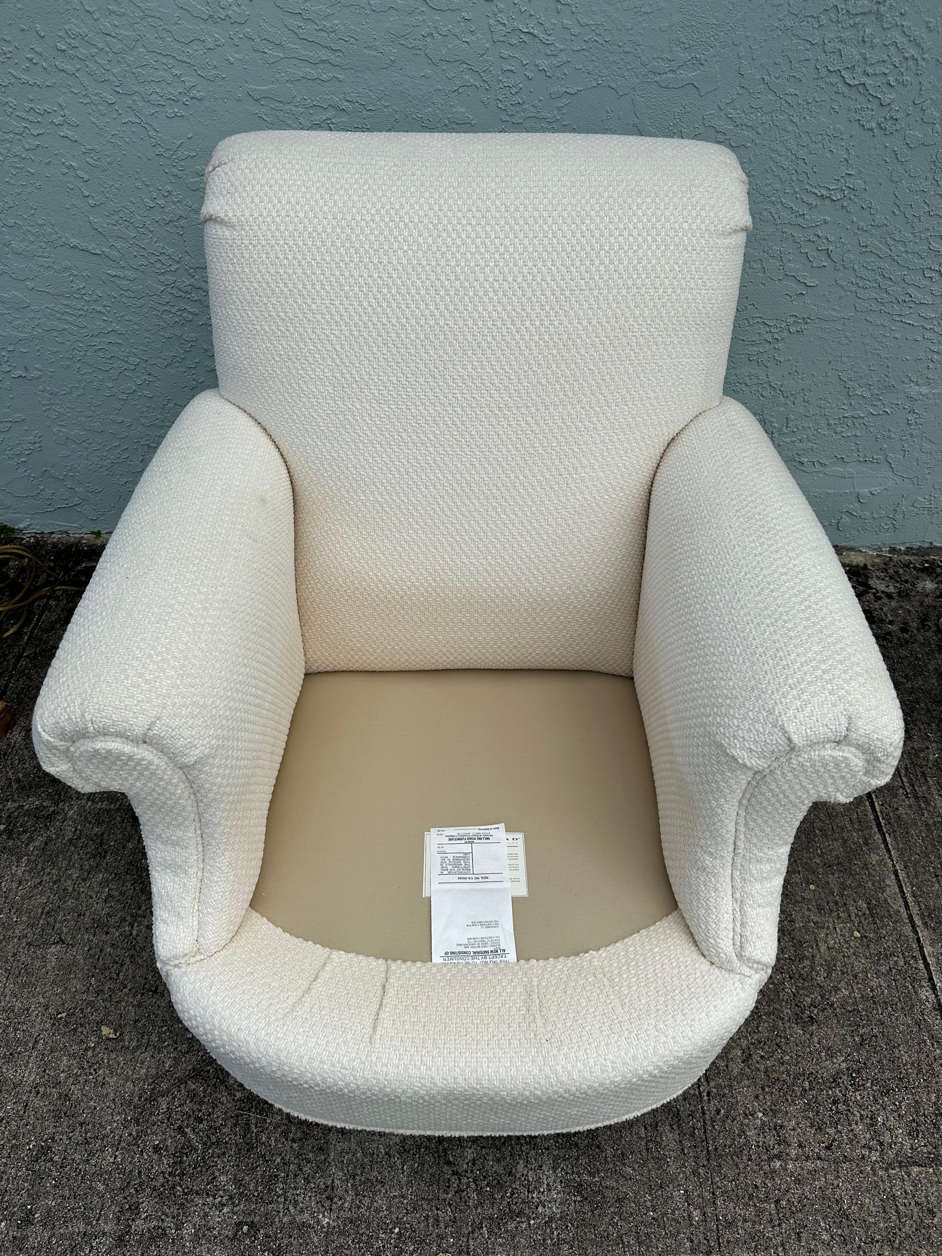 Milling Road Baker Furniture English Chair and Ottoman, set of 2 For Sale 6
