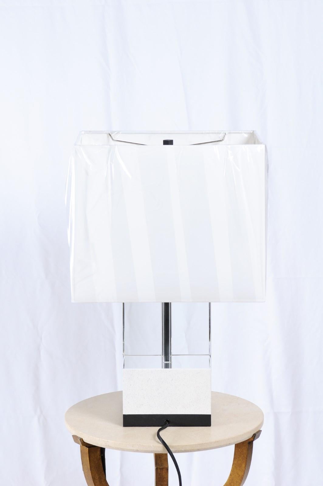 Milling Road Glacier Table Lamp by Darryl Carter for Baker For Sale 5