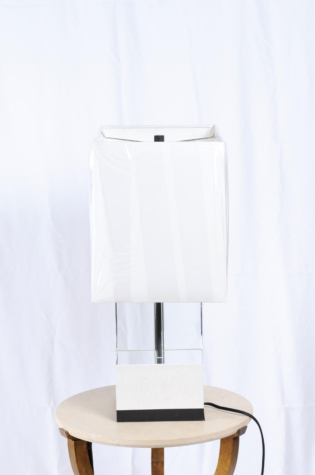 Milling Road Glacier Table Lamp by Darryl Carter for Baker For Sale 7