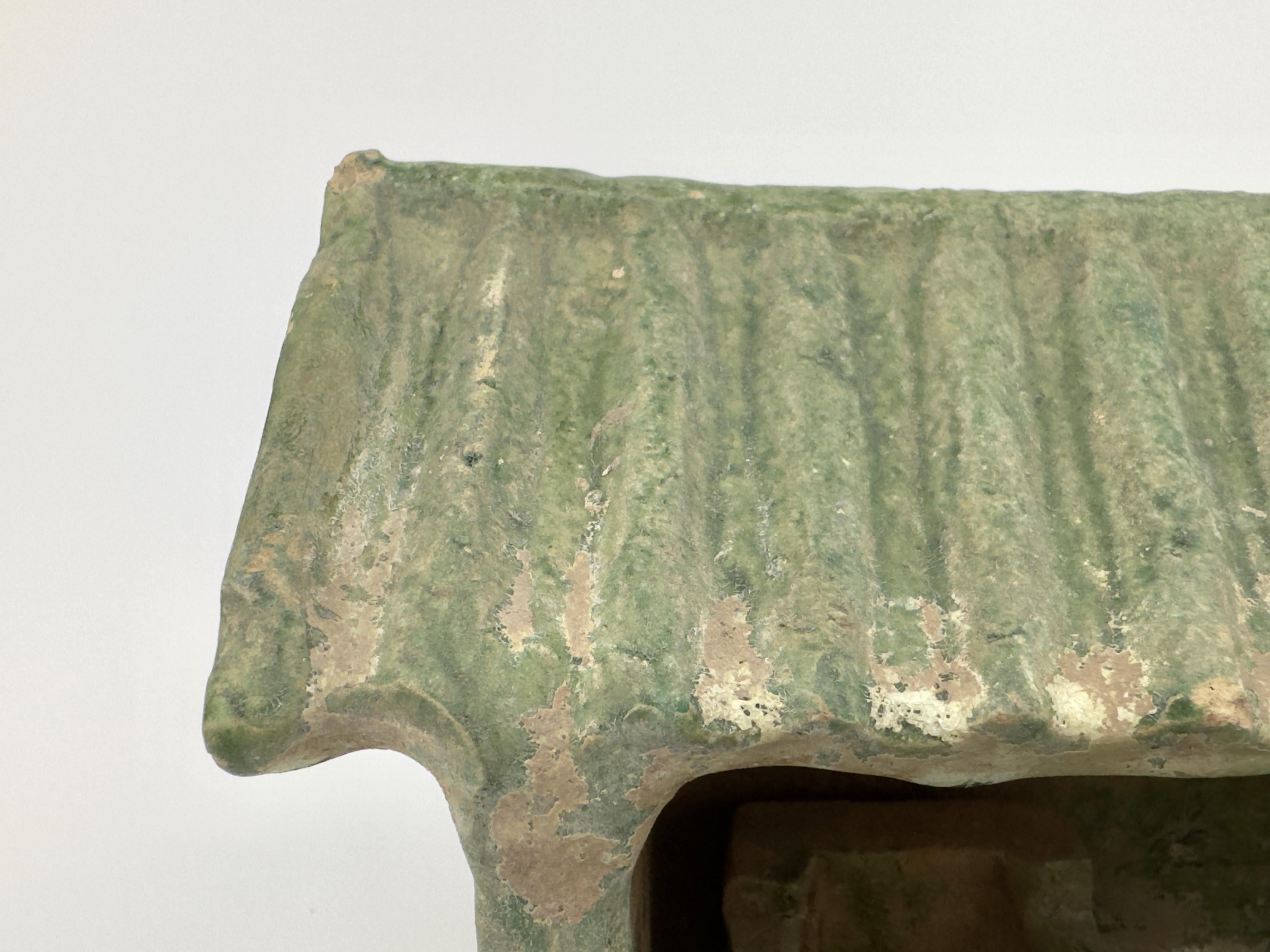 Milling Shed pottery with Green Glaze, Eastern Han Dynasty For Sale 3