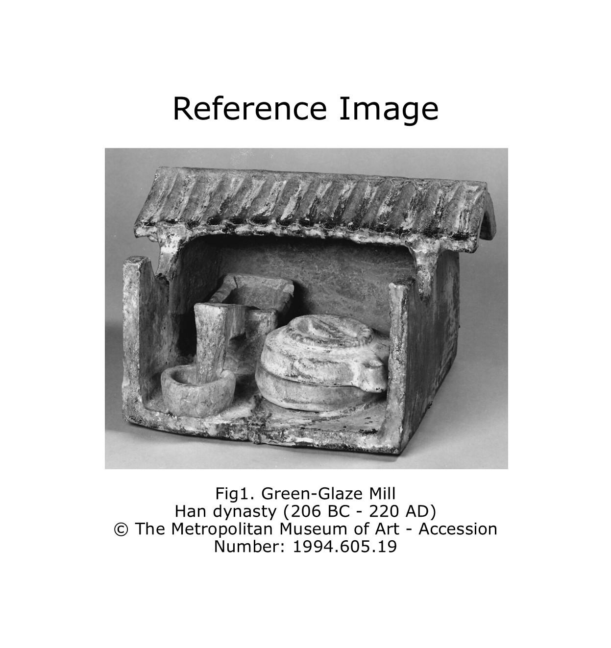 Milling Shed pottery with Green Glaze, Eastern Han Dynasty For Sale 9