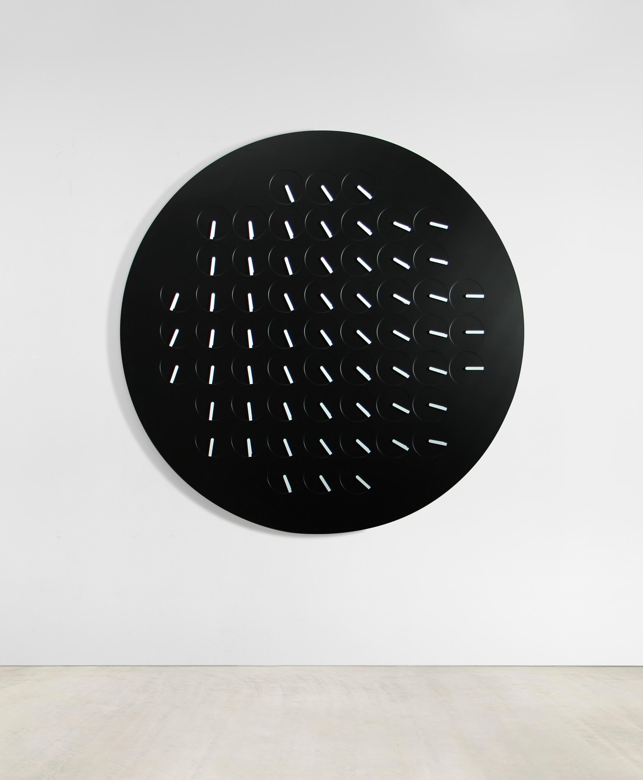 Perhaps Humans Since 1982s most well-known work, A Million Times is both a Kinetic sculpture and a functioning clock. Developed from their design of The Clock Clock (2008), its hands veer from unpredictable, mechanical spinning, to perfect,