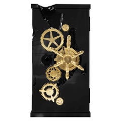 Millionaire Black Luxury Safe - Hand-Crafted Gold Plate Brass - Boca do Lobo