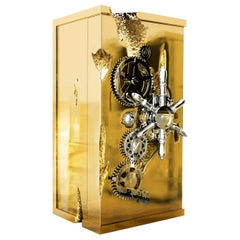 In Stock in Los Angeles, Millionaire Gold Luxury Safe, designed by Boca Do Lobo