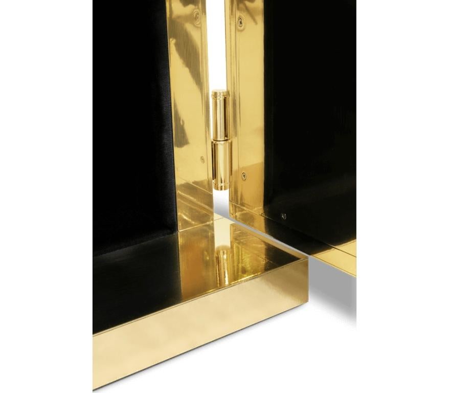 Modern Millionaire Jewelry Safe in Polished Brass by Boca do Lobo For Sale