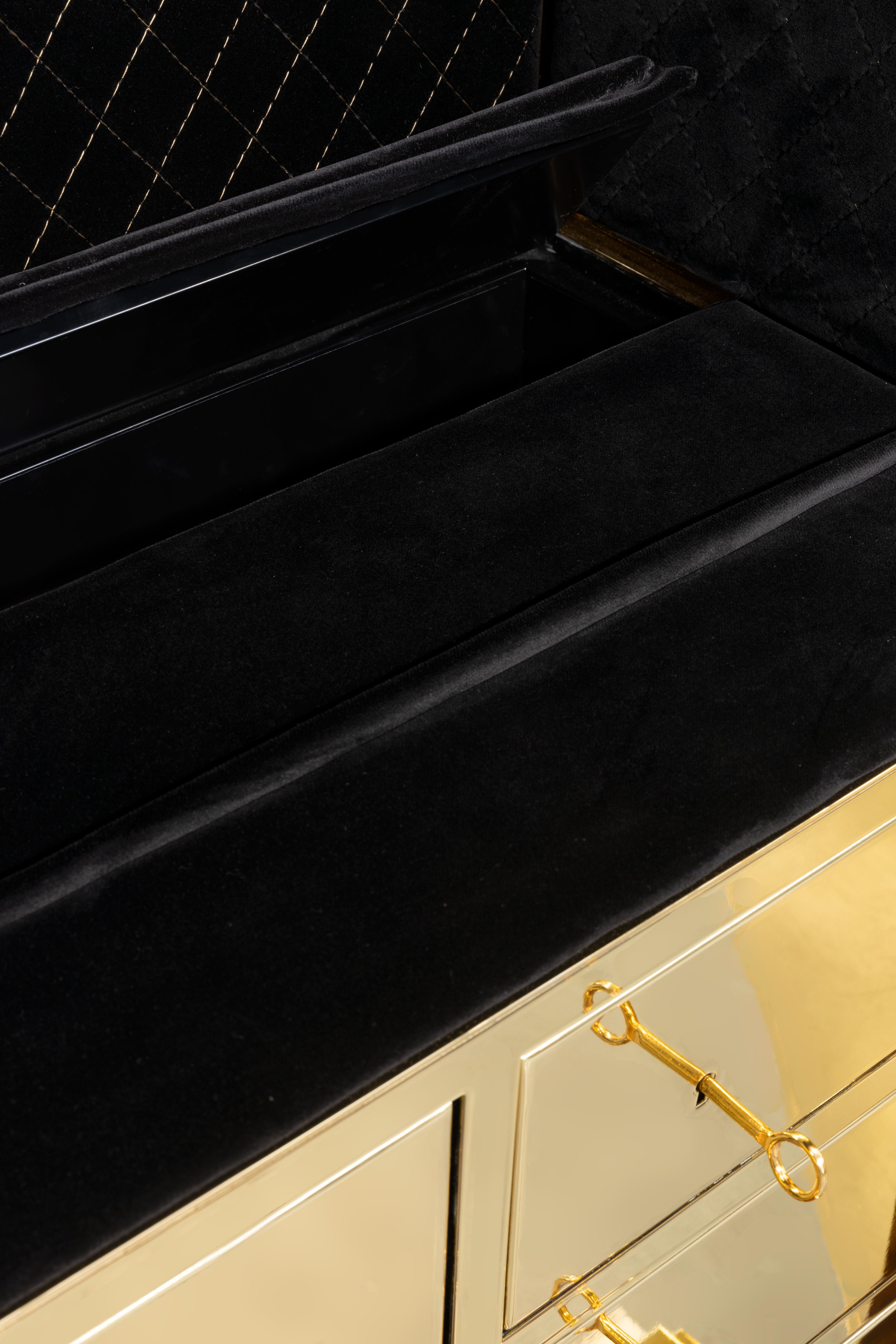 Caja Fuerte de Lujo Millonaria - Latón Dorado Hecho a Mano - Boca Do Lobo en venta 2