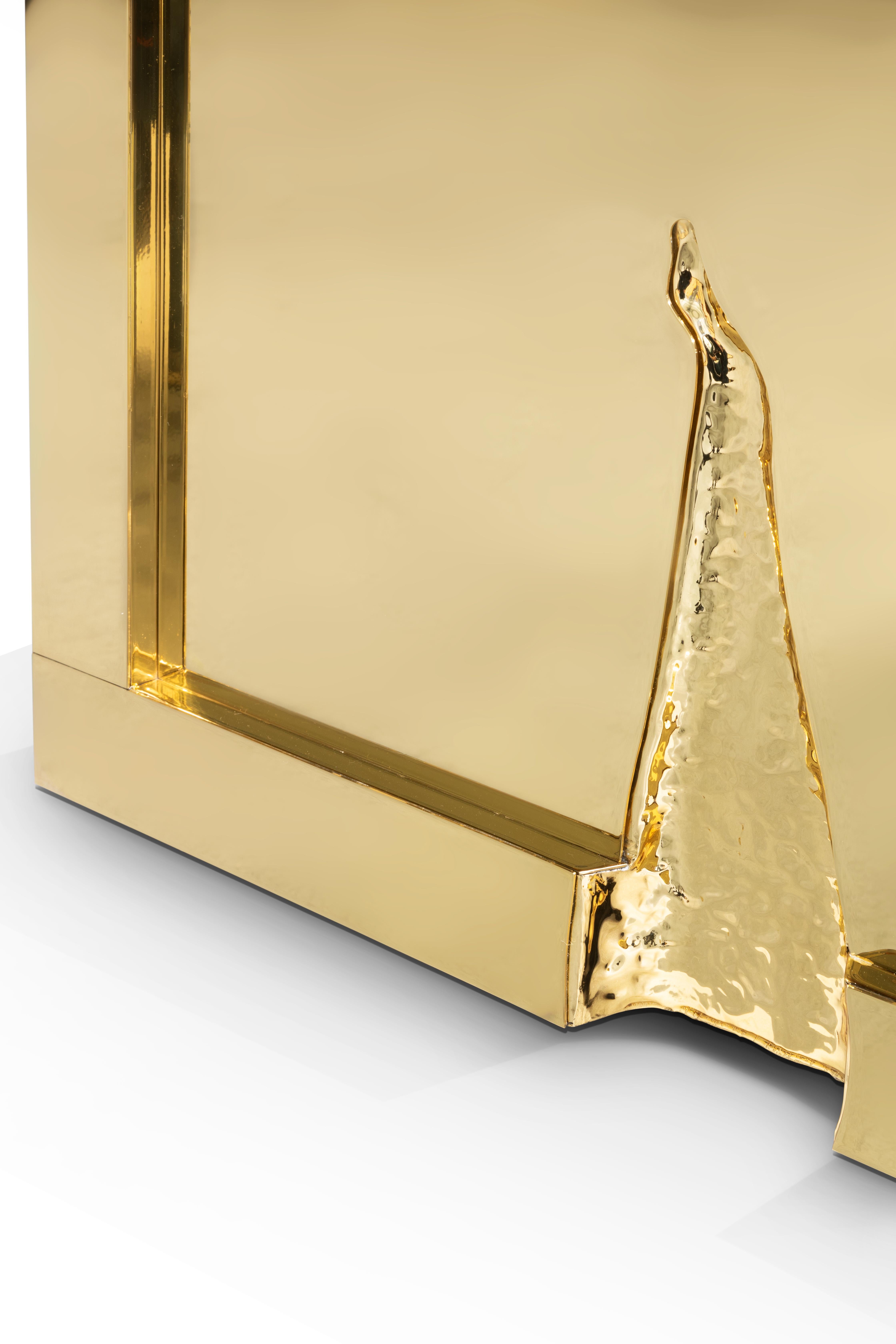 Caja Fuerte de Lujo Millonaria - Latón Dorado Hecho a Mano - Boca Do Lobo Metal en venta