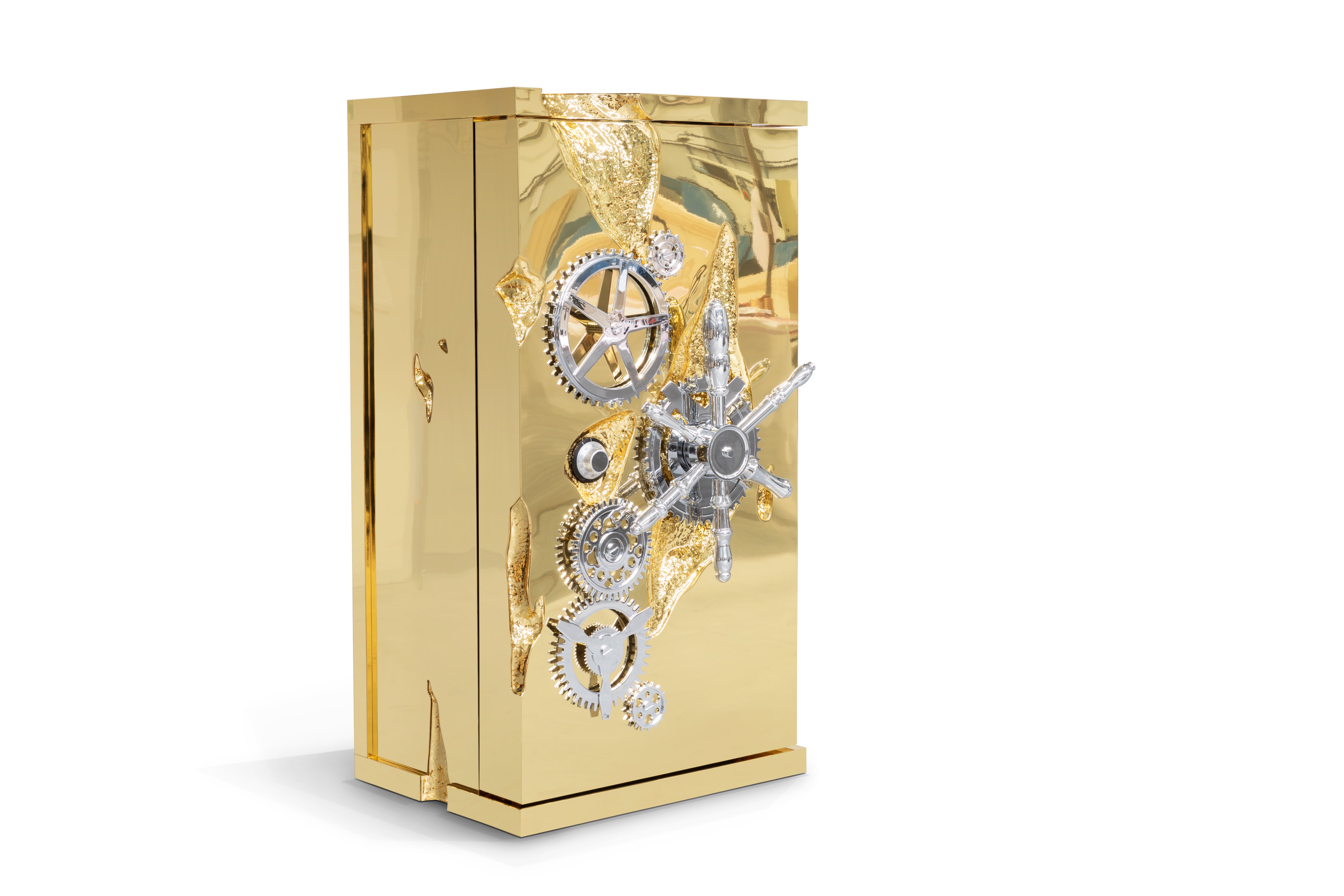 Millionaire Luxury Safe - Hand-Crafted Gold Plate Brass - Boca do Lobo