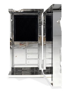 Millionaire Silver Luxustresor - Handgefertigtes vergoldetes Messing - Boca Do Lobo