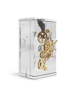 Boca do Lobo Millionaire Silver Luxury Safe in Silver-Plated Brass