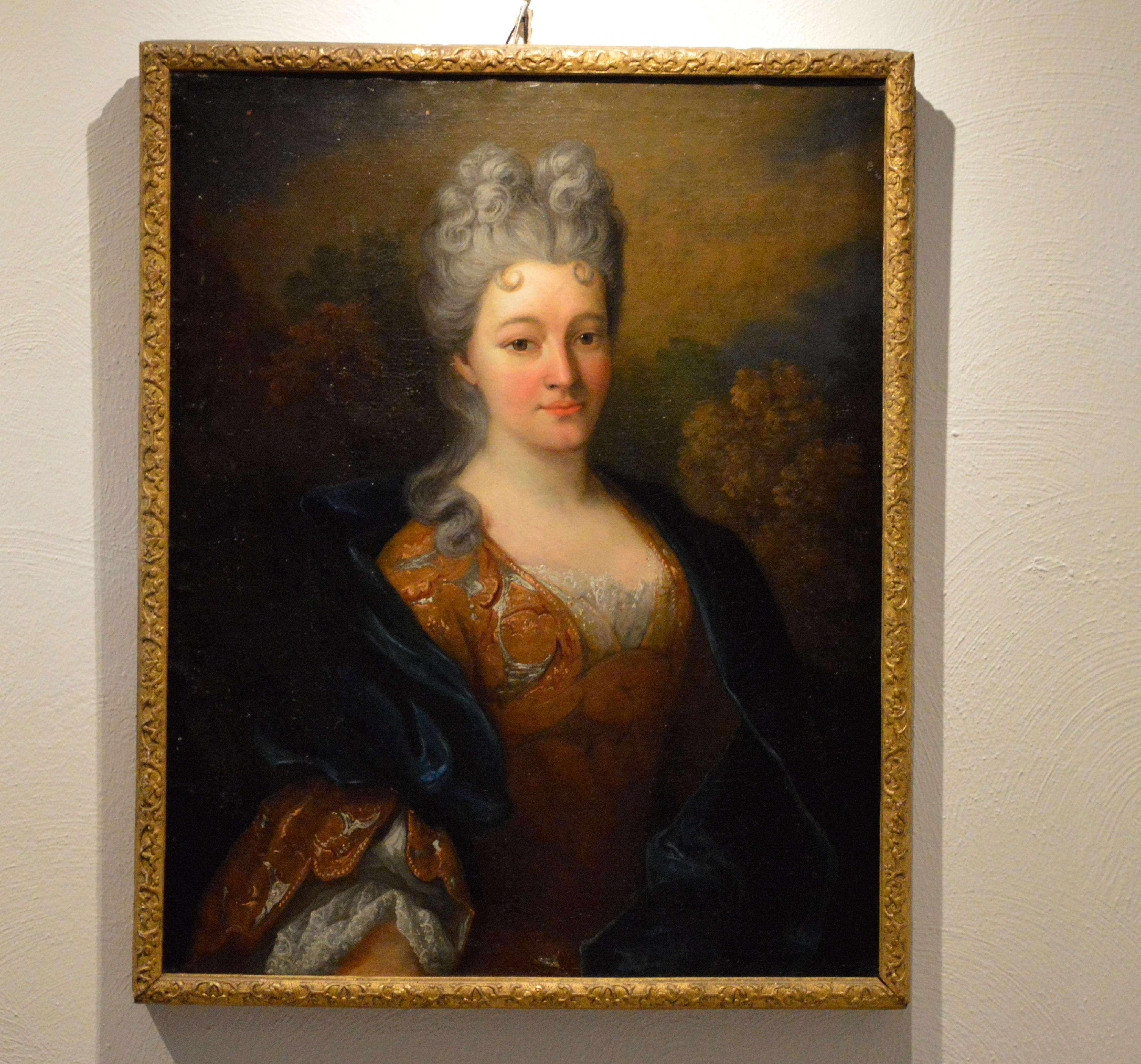 Attributed to MILLOT, Henri Portrait of a Lady For Sale 11