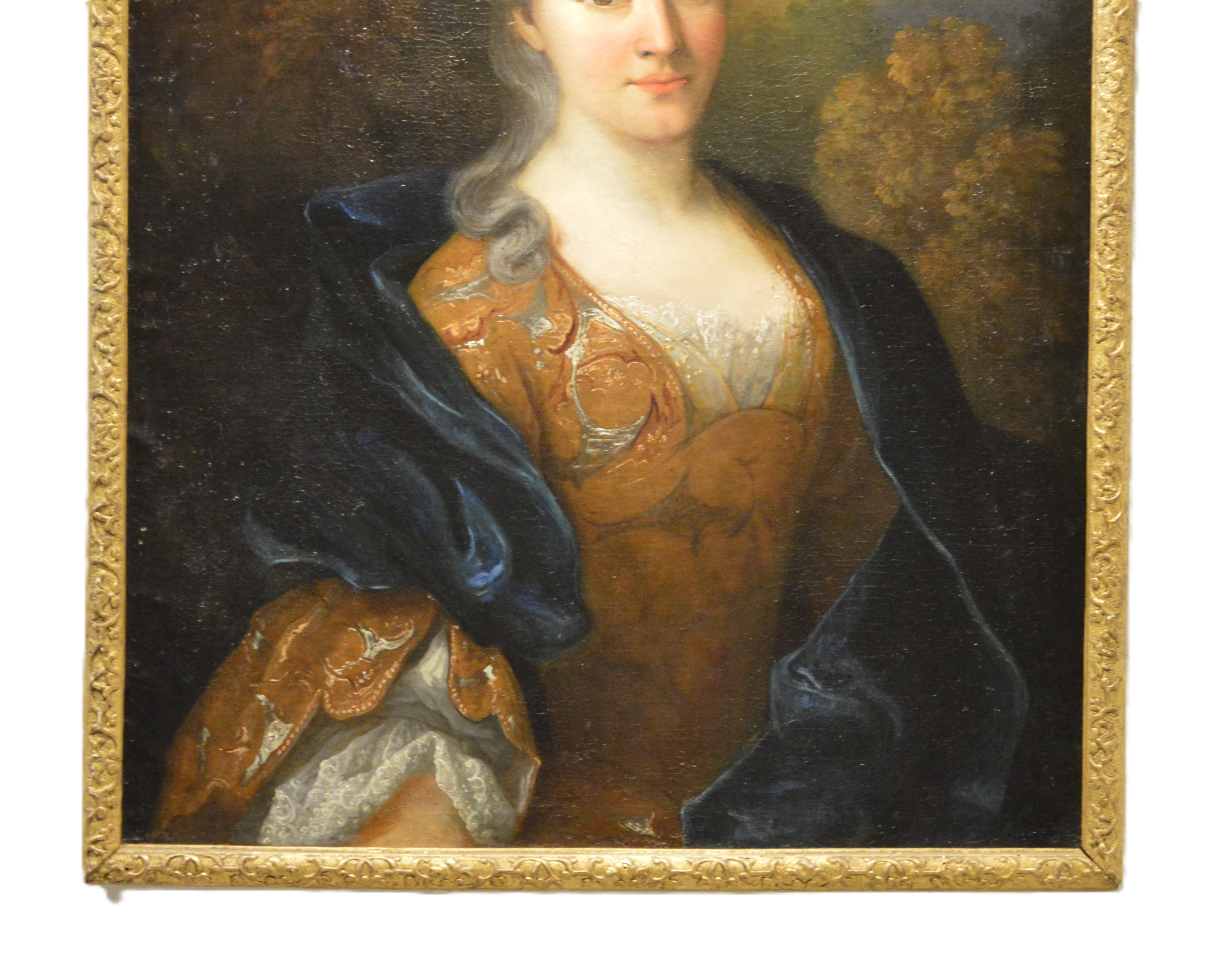 Attributed to MILLOT, Henri Portrait of a Lady For Sale 12