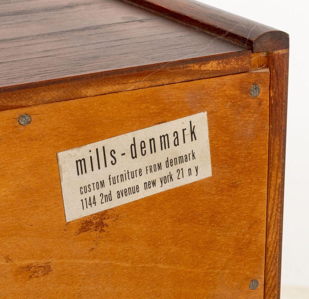 Mills-Denmark Danish Modern Walnut End Table For Sale 6