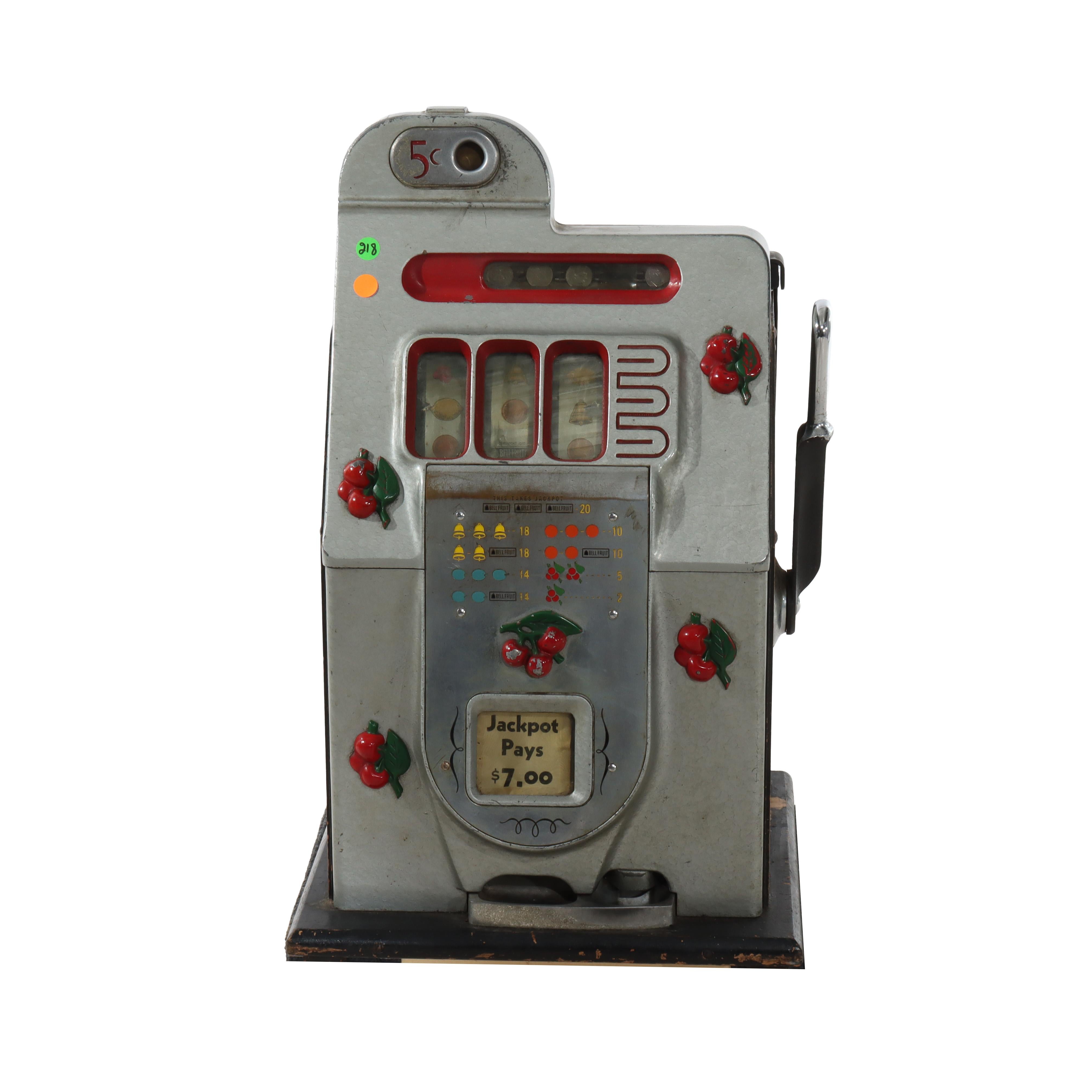 Mills Novelty Co. Cherry Blossom Nickel Slot Casino Gaming Machine