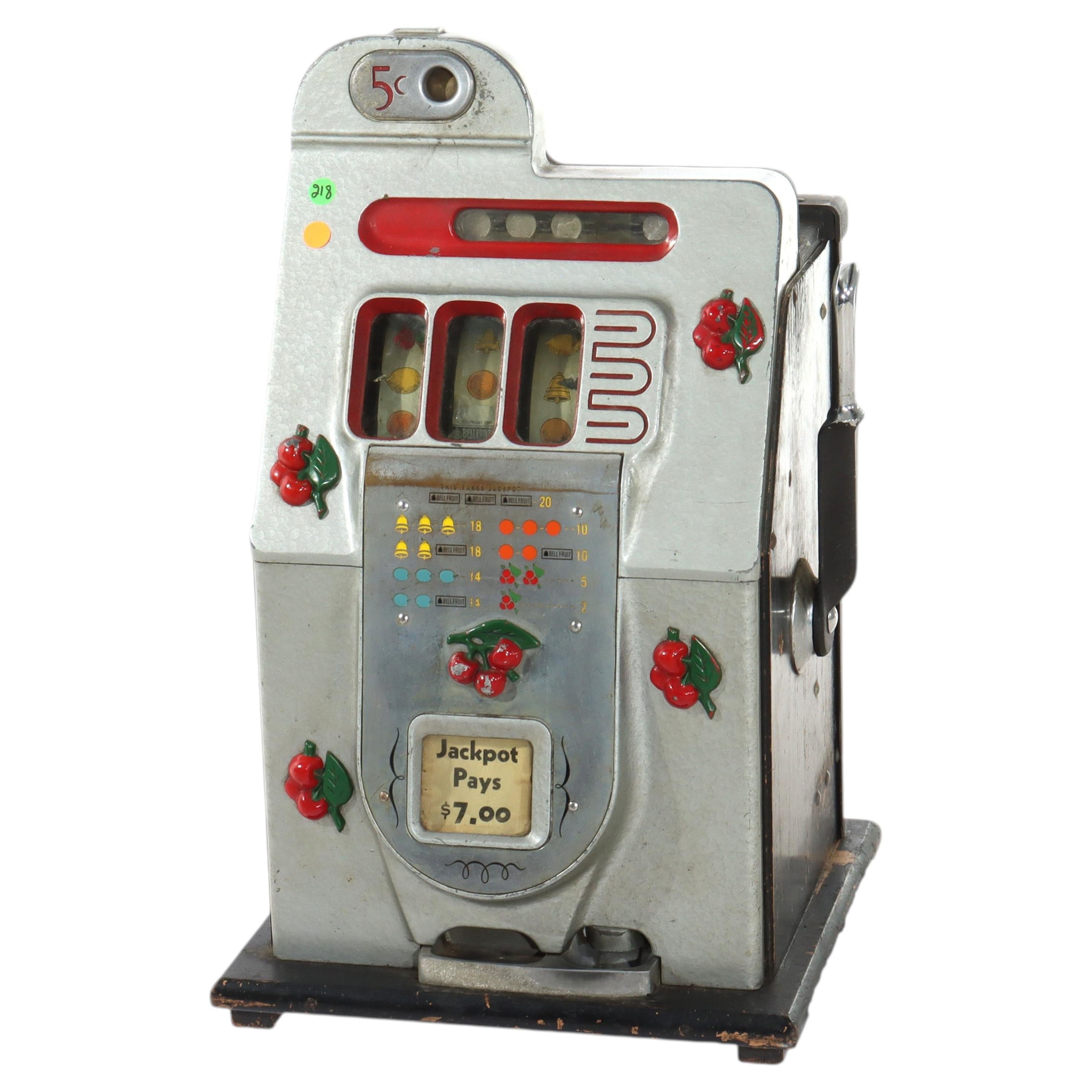 Mills Novelty Co. Cherry Blossom Nickel Slot Casino Gaming Machine