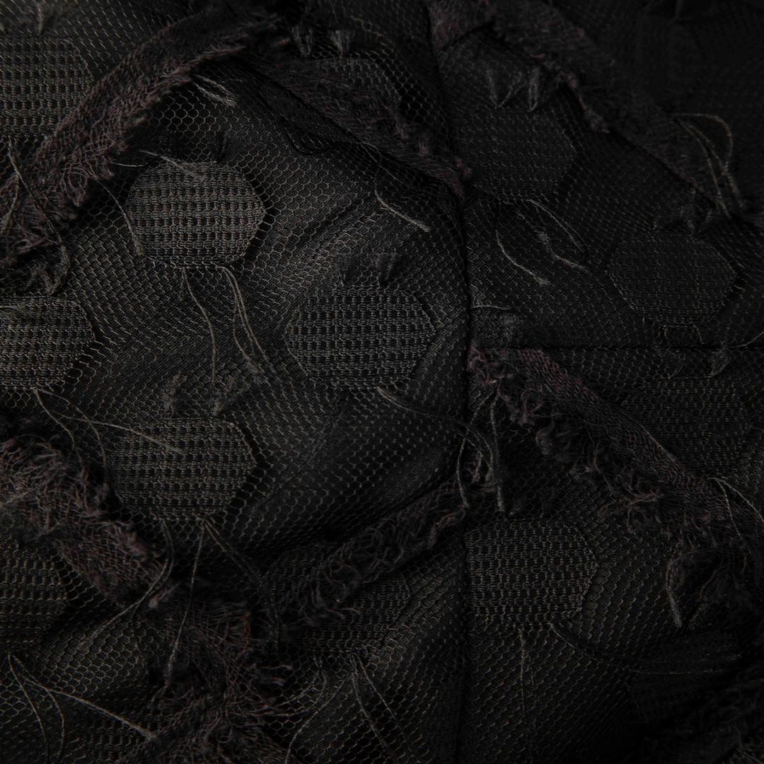 Milly Schwarz Spitze Volantärmel Kleid Größe XXS im Zustand „Hervorragend“ im Angebot in London, GB