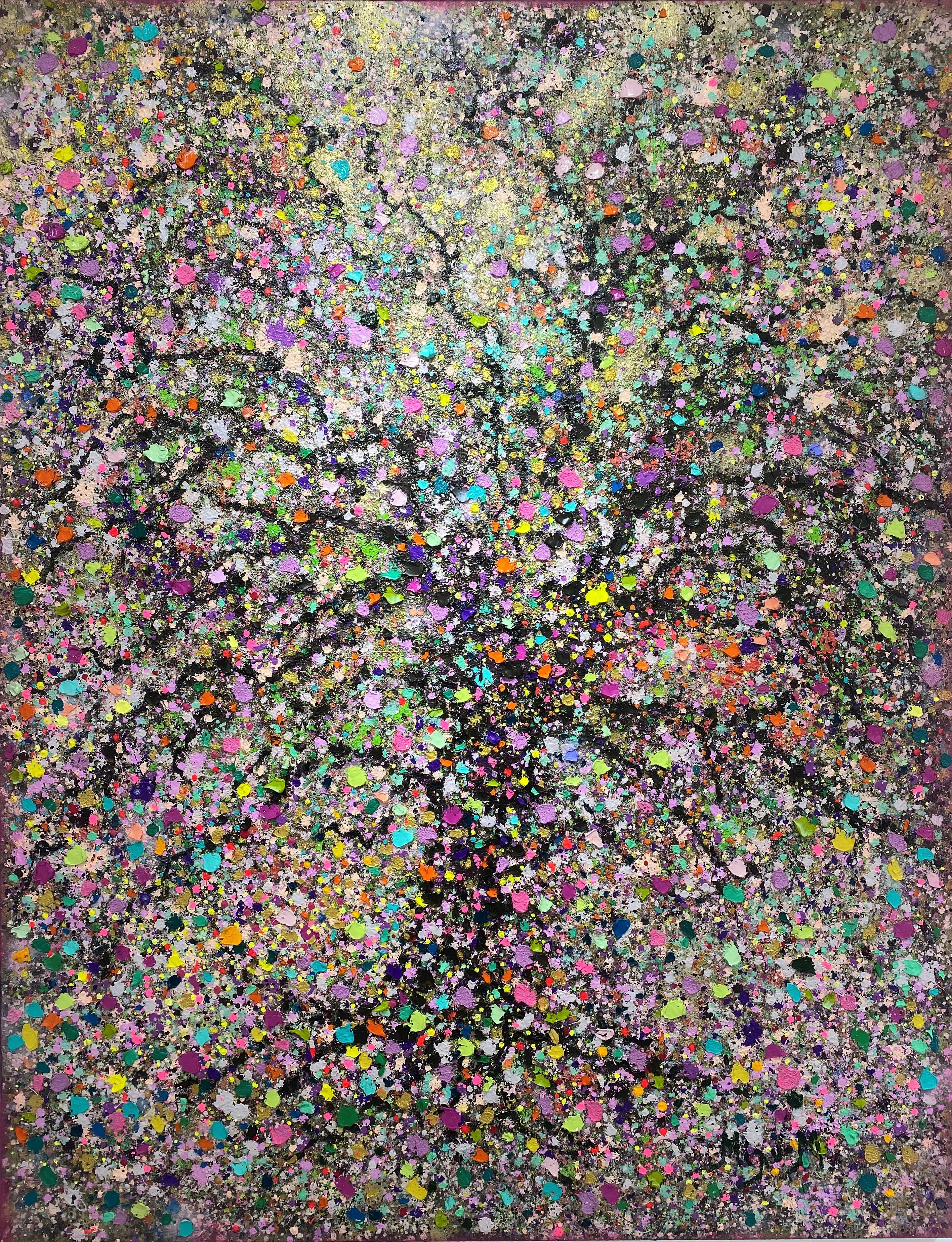 Milly Martionou Abstract Painting - Druid forests 11.7