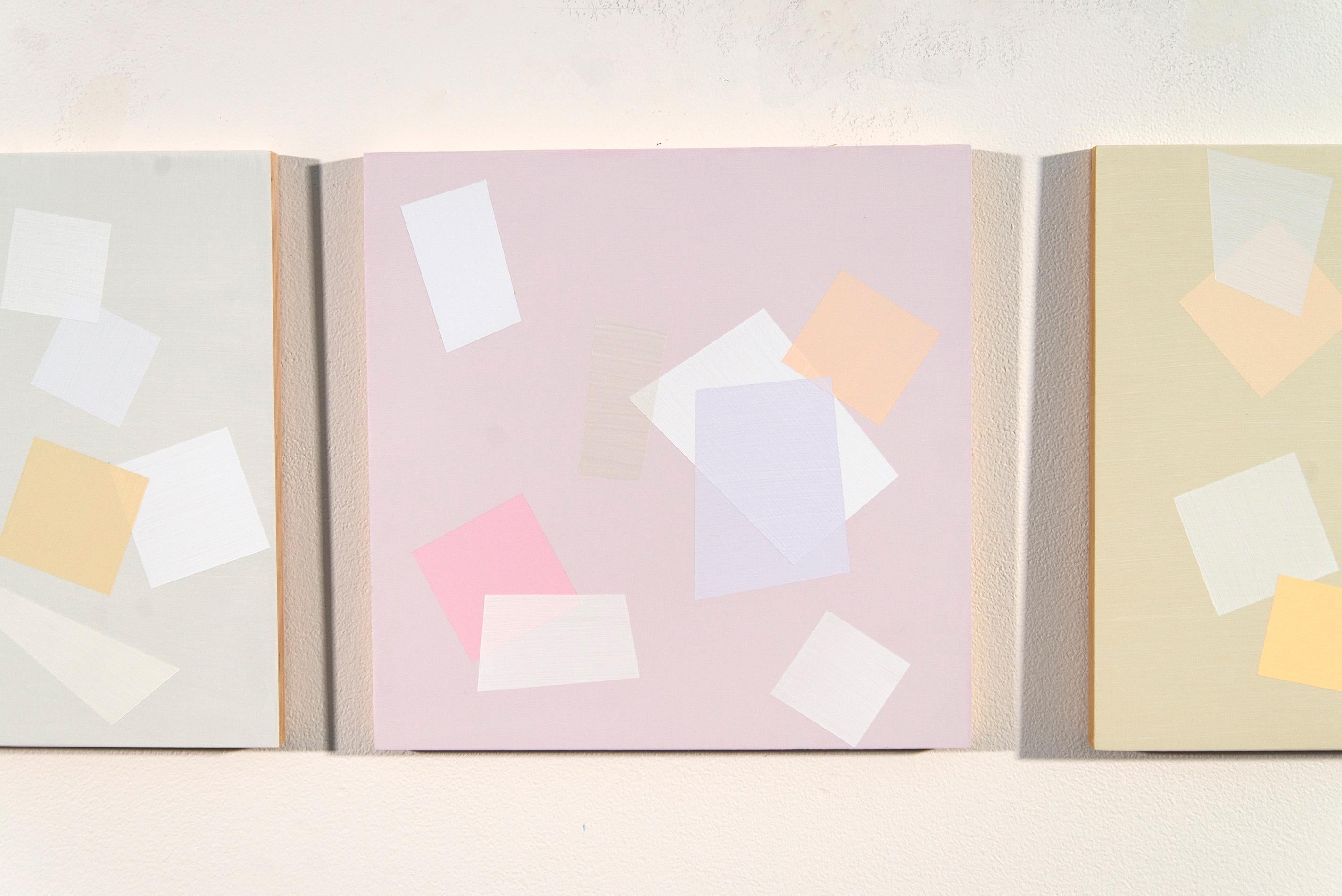 7 Pieces for Arvo One - légères, colorées, multiples, carrées, acrylique sur toile en vente 8