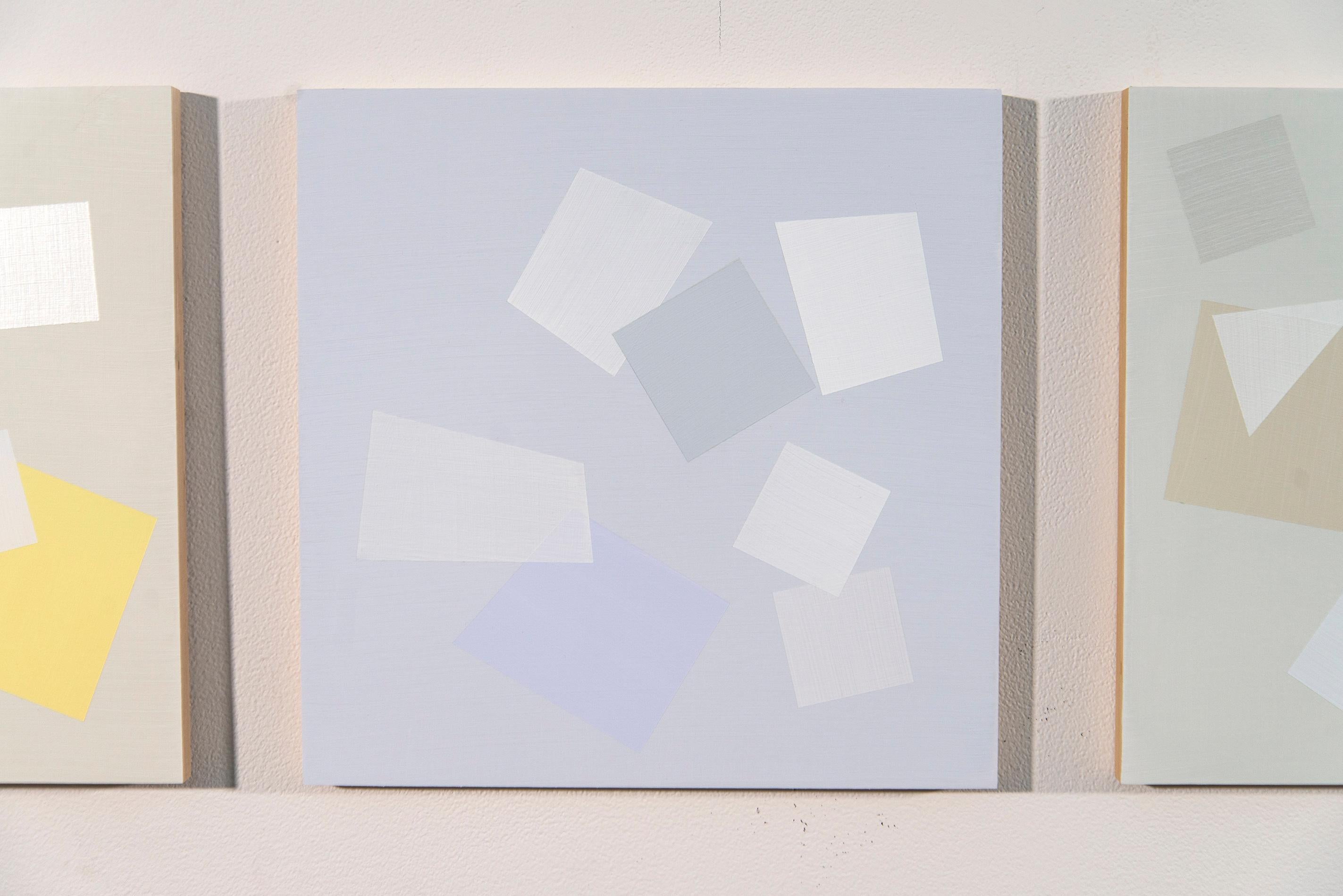 7 Pieces for Arvo One - légères, colorées, multiples, carrées, acrylique sur toile en vente 10