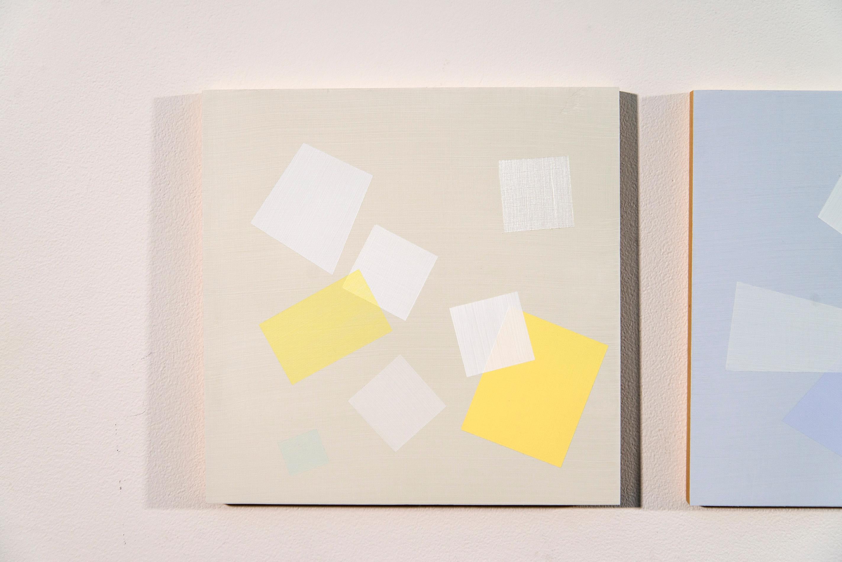 7 Pieces for Arvo One - légères, colorées, multiples, carrées, acrylique sur toile en vente 11