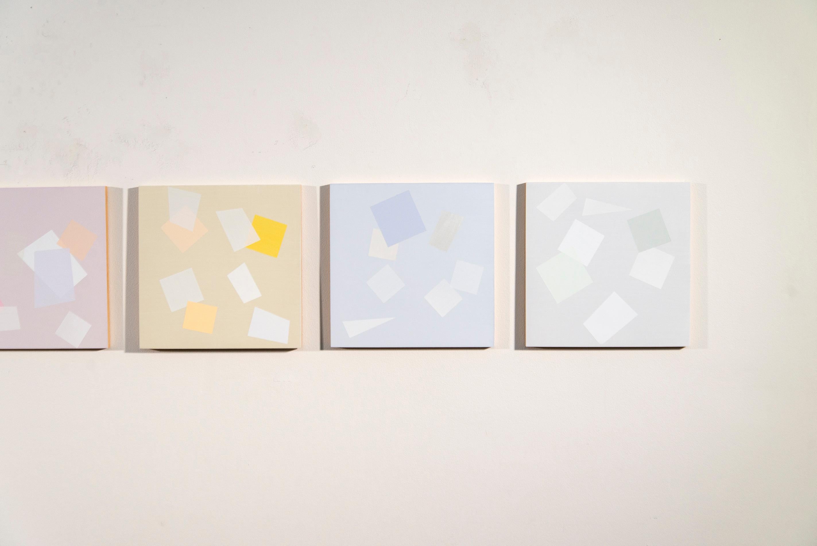 7 Pieces for Arvo One - légères, colorées, multiples, carrées, acrylique sur toile en vente 12