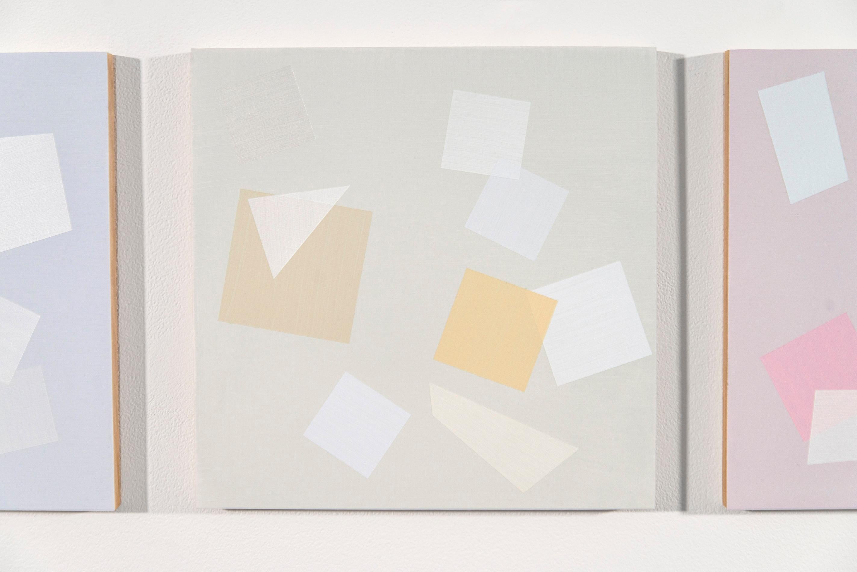 7 Pieces for Arvo Part - astratto geometrico, raggruppamento, acrilico su tela in vendita 1