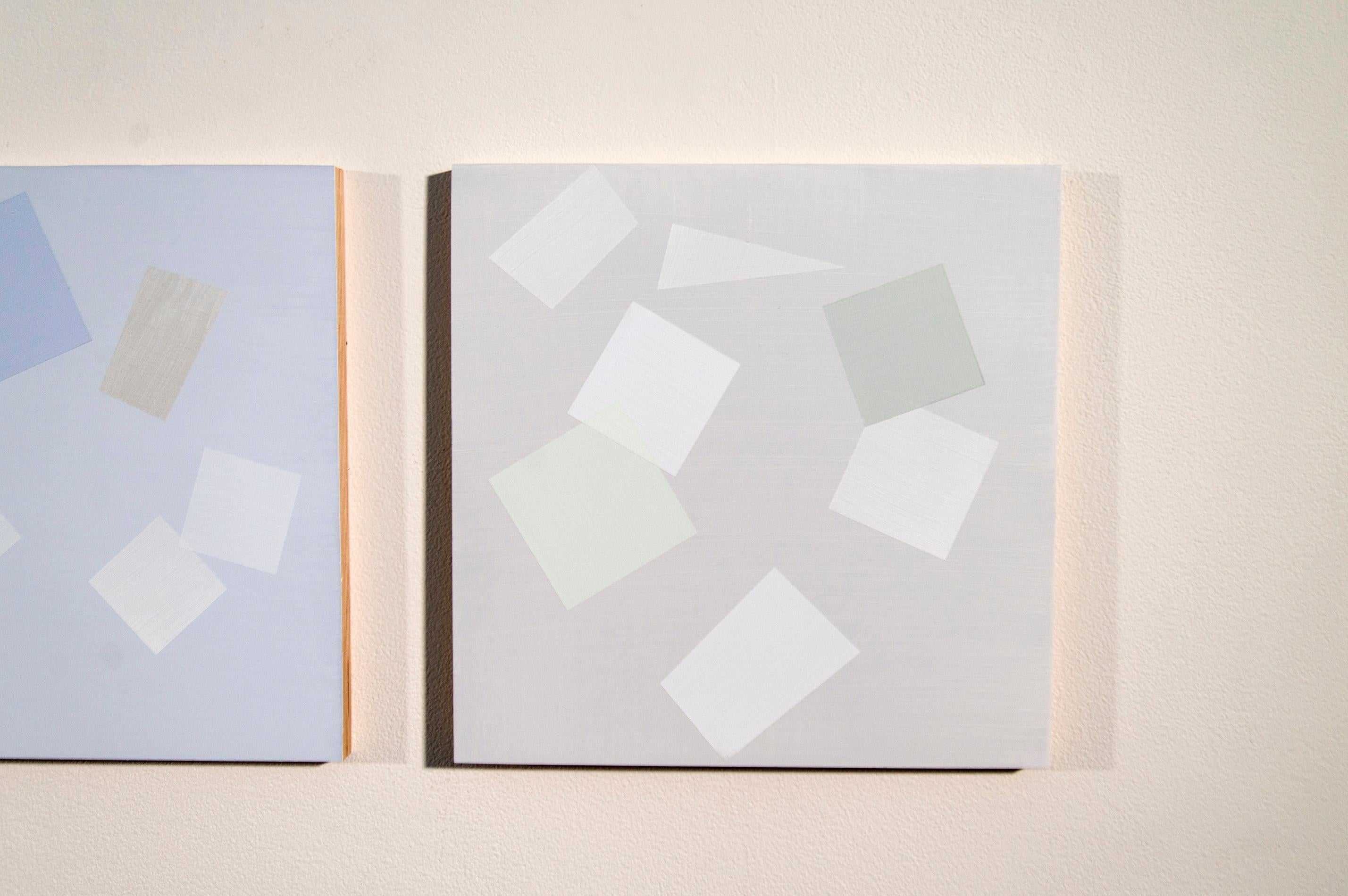 7 Pieces for Arvo One - légères, colorées, multiples, carrées, acrylique sur toile en vente 5