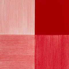 ABC - Abstract Painting, Acrylic on Wood Panel, Geometric, 1990s