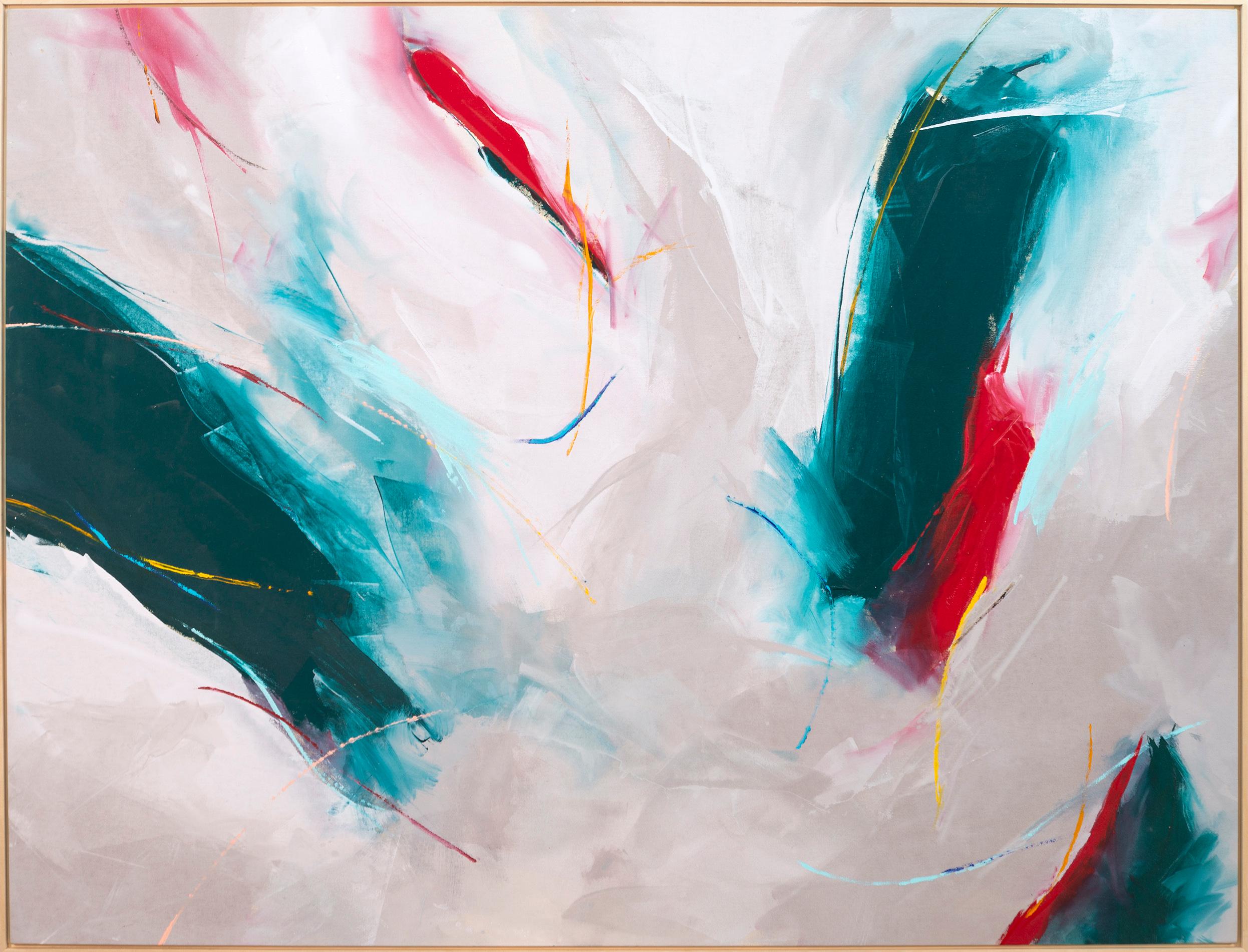 Dopo Wordsworth - astratto moderno e gestuale, acrilico su tela - Painting di Milly Ristvedt