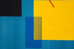 Balancing Act - large, bright, colourful, geometric abstract, acrylic on canvas