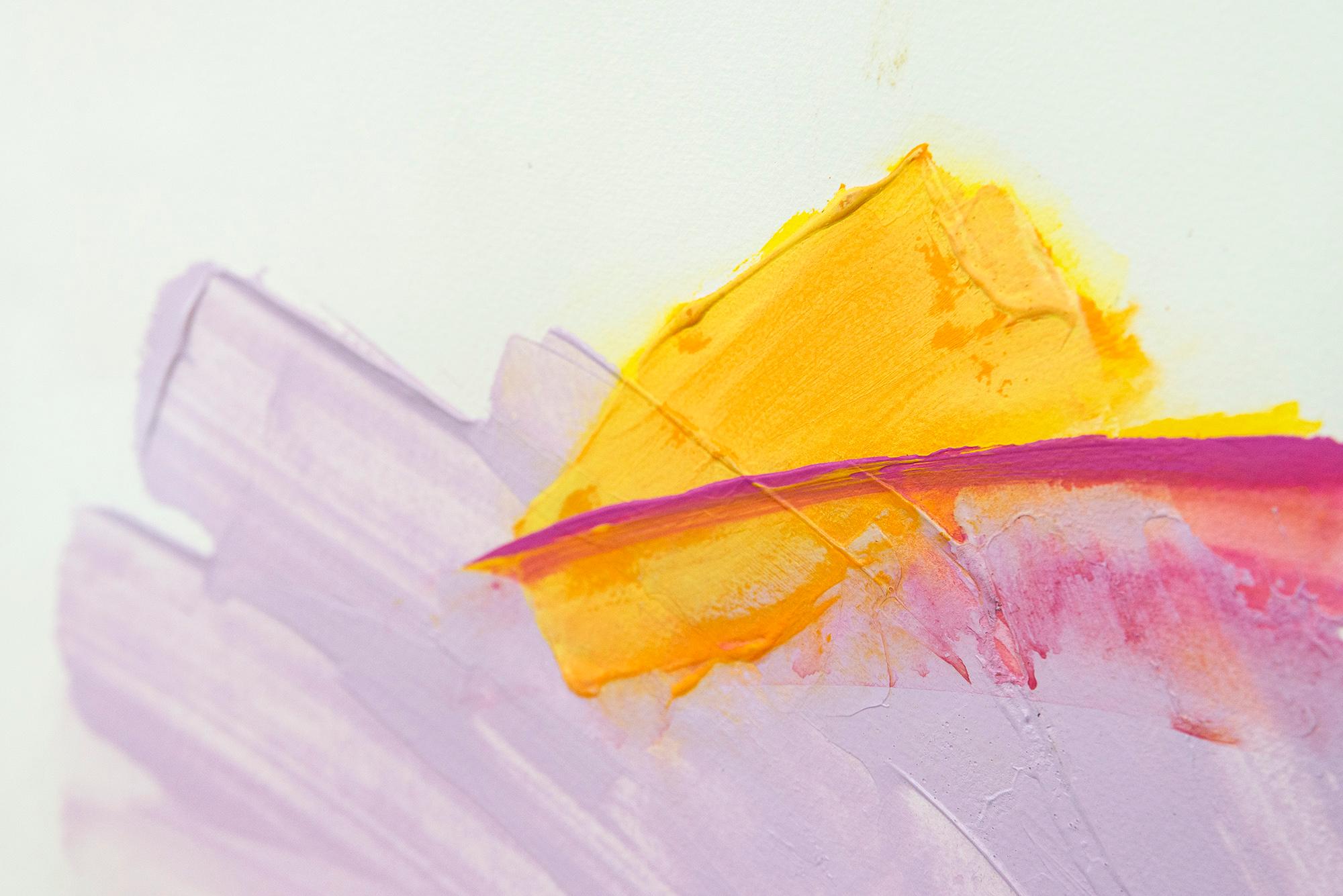 Blue Ball Emma Lake - zeitgenössisch, minimalistisch, abstrakt, Acryl auf Papier im Angebot 7