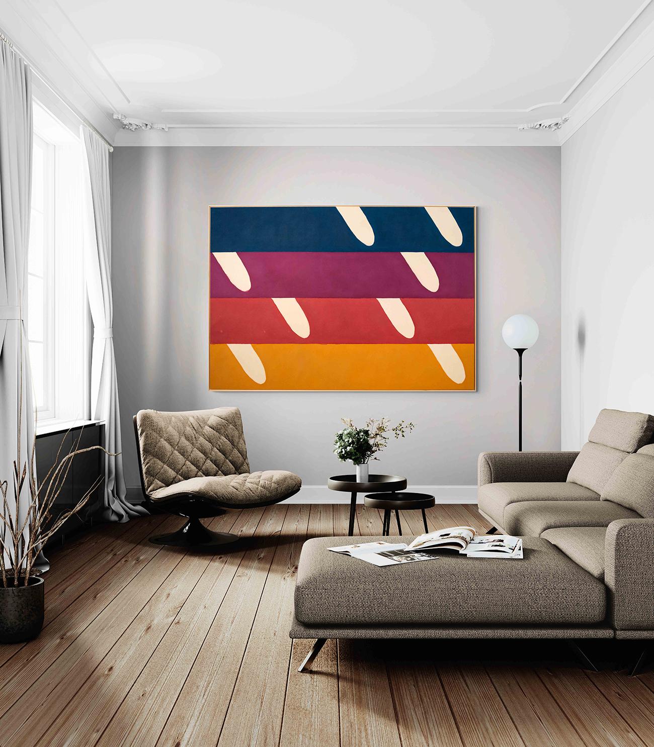 Champ - moderno, contemporaneo, minimalista, astratto, acrilico su tela in vendita 7
