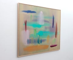 Choice of Reality - Abstract Painting, Acrylic on Canvas, 1980s