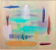 Choice of Reality - Abstract Painting, Acrylic on Canvas, 1980s