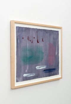 Cool Down - zeitgenössisch, minimalistisch, abstrakt, Acryl auf Papier