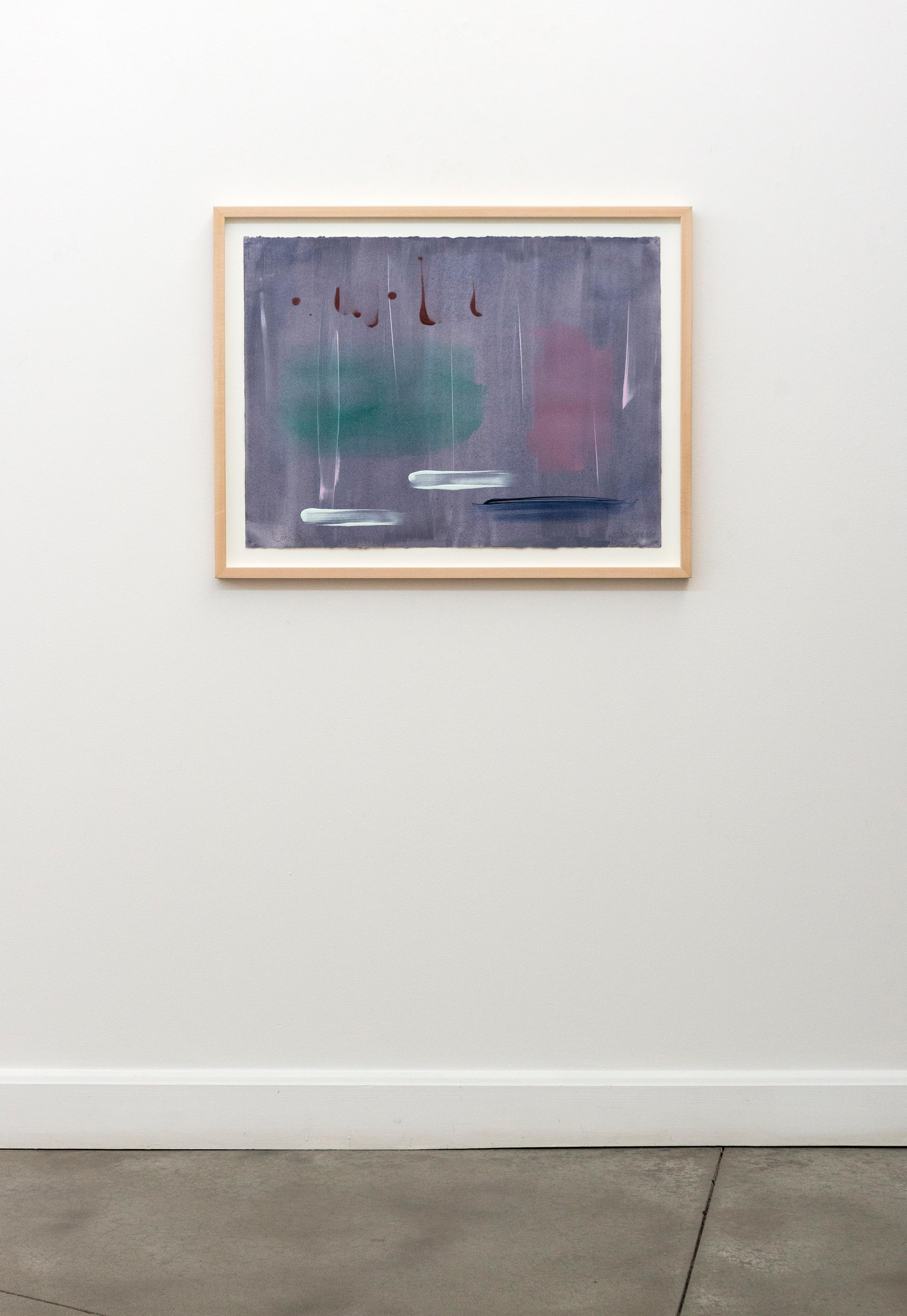 Cool Down - contemporaneo, minimalista, astratto, acrilico su carta - Painting Astratto di Milly Ristvedt