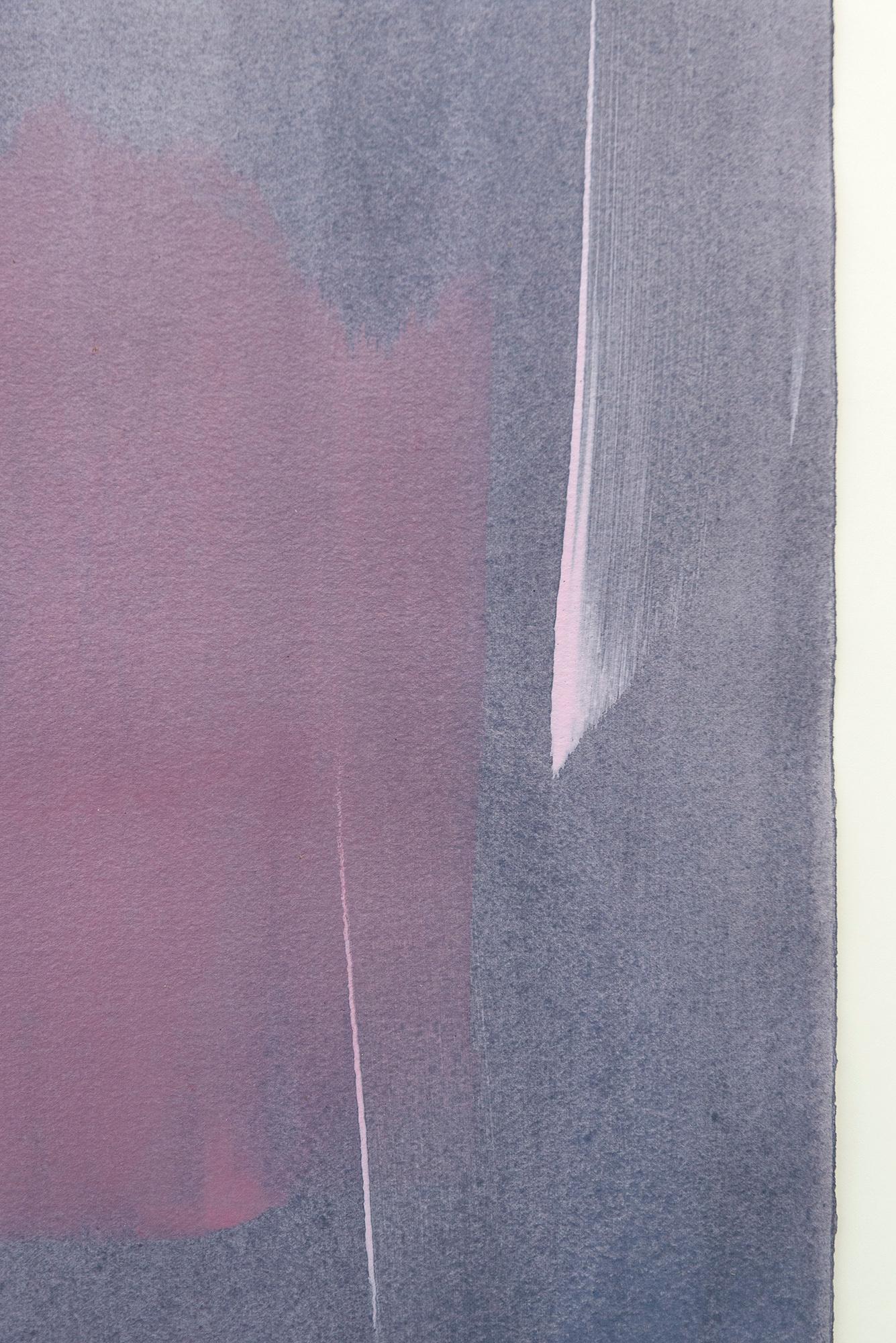 Cool Down - contemporaneo, minimalista, astratto, acrilico su carta in vendita 4