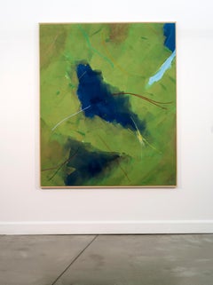 Crickets, Frogs and Mephistopheles - large, gestural abstract, acrylic on canvas