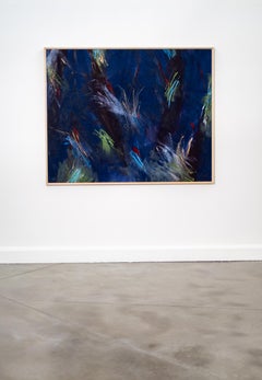 Dissolve - Abstract Painting, Acrylic on Canvas, 1970s, Vibrant Colors