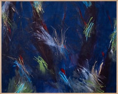 Dissolve - Abstract Painting, Acrylic on Canvas, 1970s, Vibrant Colors