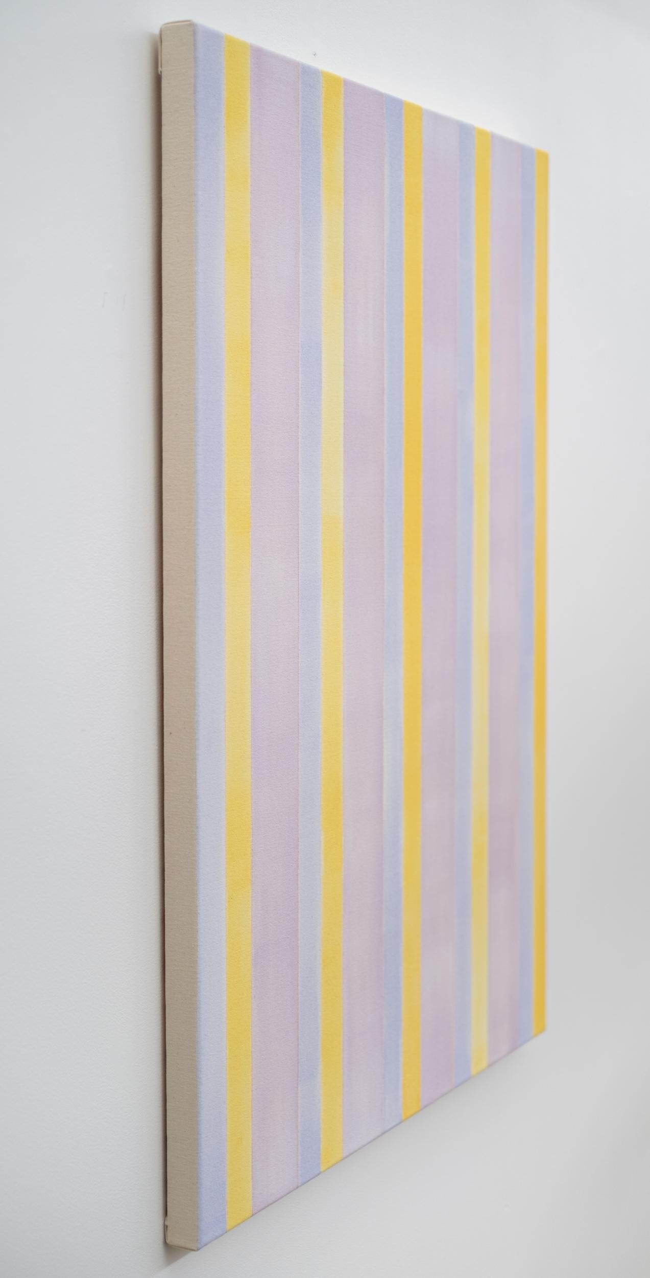 Evening Light - soft, colourful, minimalist, abstract, acrylic on canvas - Contemporary Painting by Milly Ristvedt