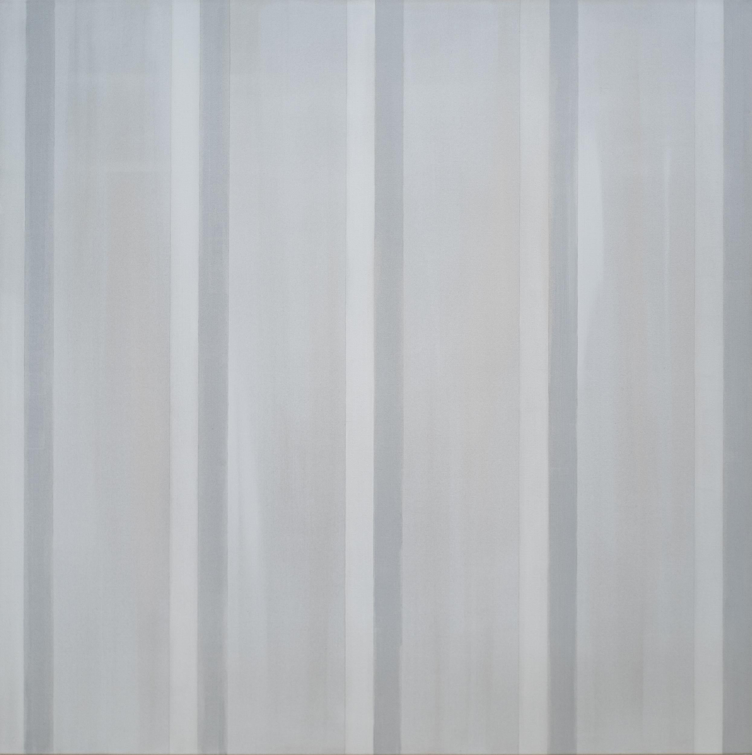 Tutto e niente - monocromatico, astratto contemporaneo, acrilico su tela - Painting di Milly Ristvedt