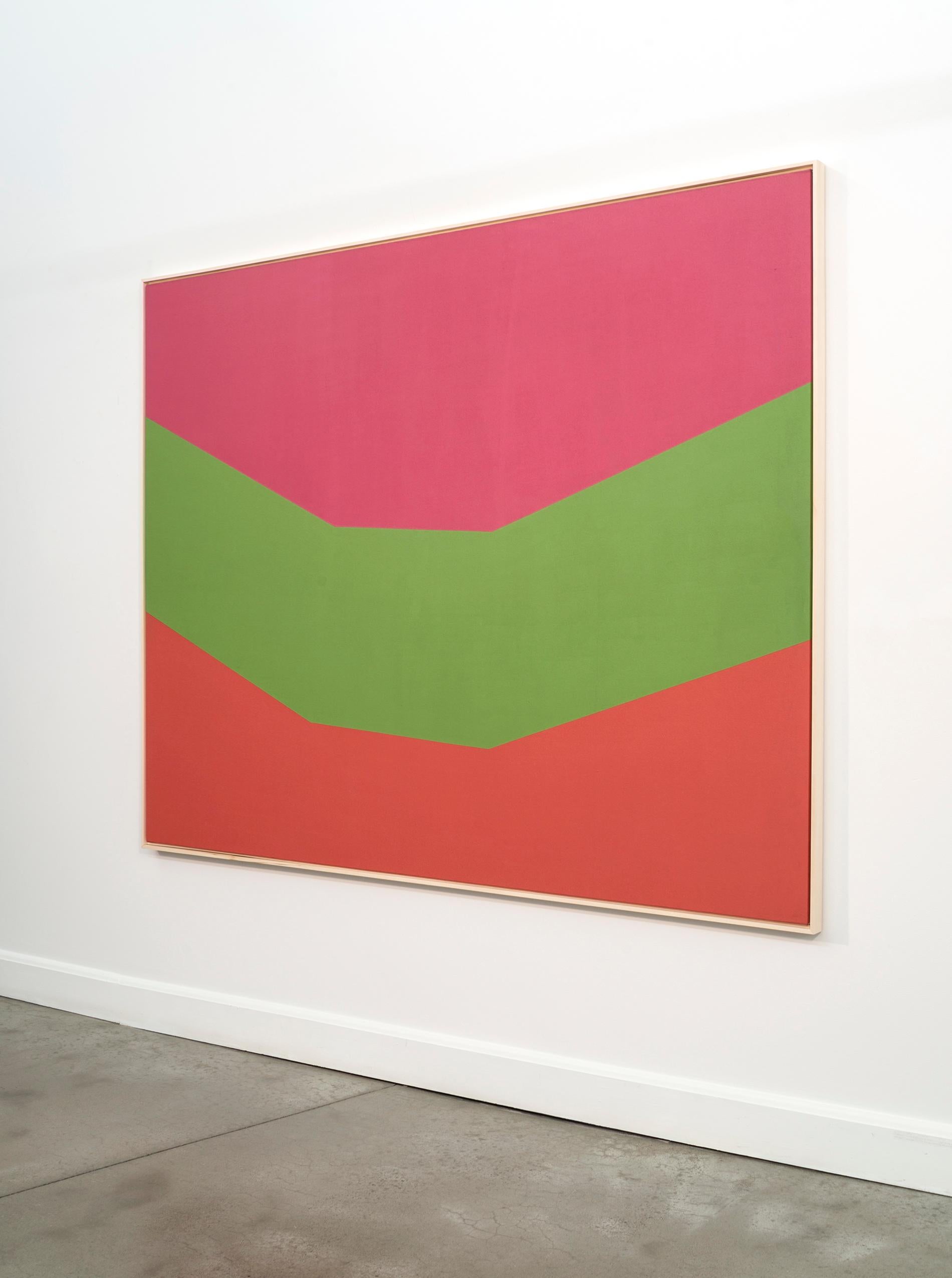 Hace una declaración audaz. Field Green forma parte de una serie de pinturas de campos de color creadas por la modernista Milly Ristvedt. Reconocido como un maestro del color, Ristvedt eligió una paleta brillante de verdes y naranjas para esta