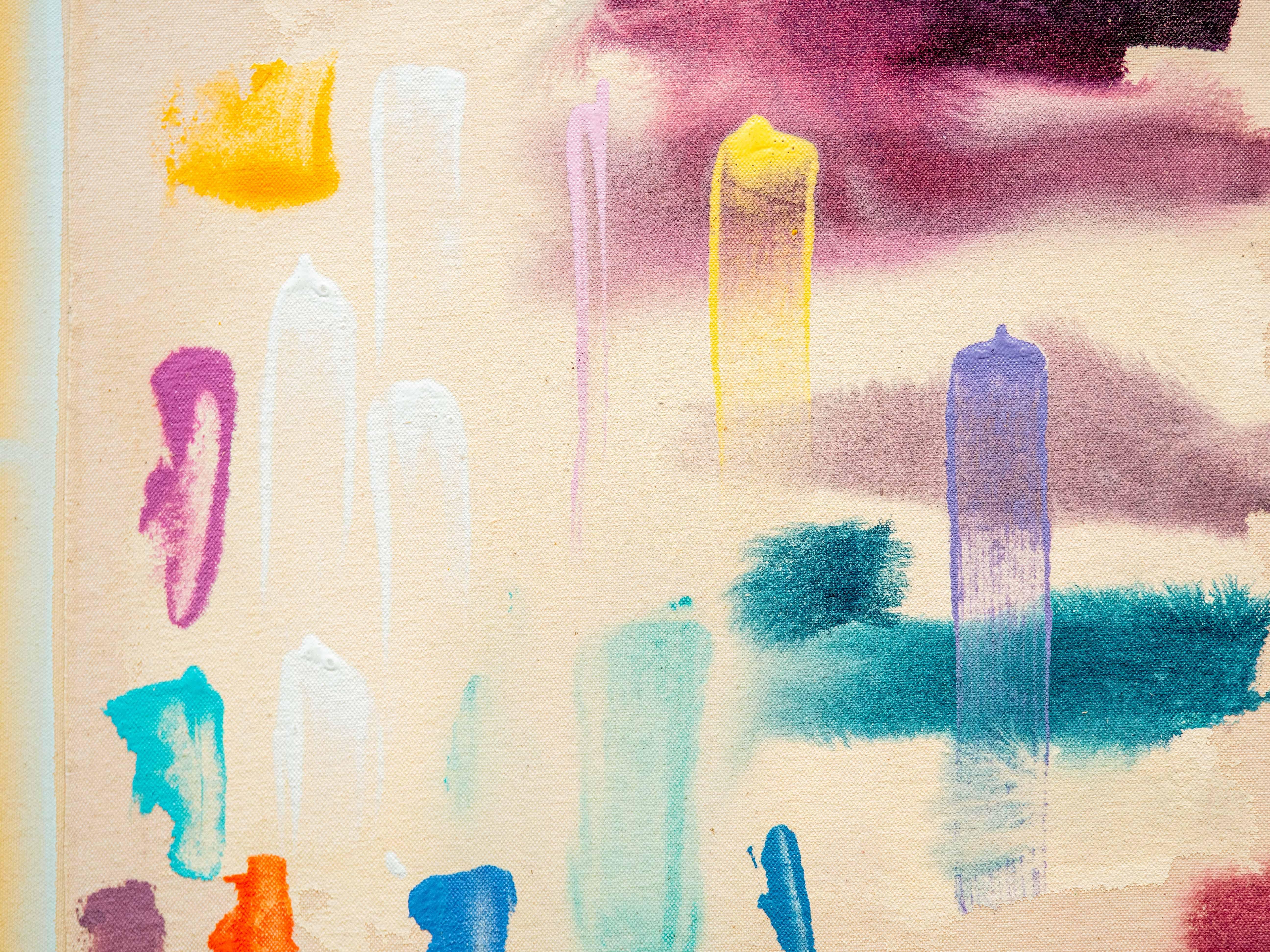 Suite Georgia: Simetría - moderno, contemporáneo, abstracto, acrílico sobre lienzo en venta 3